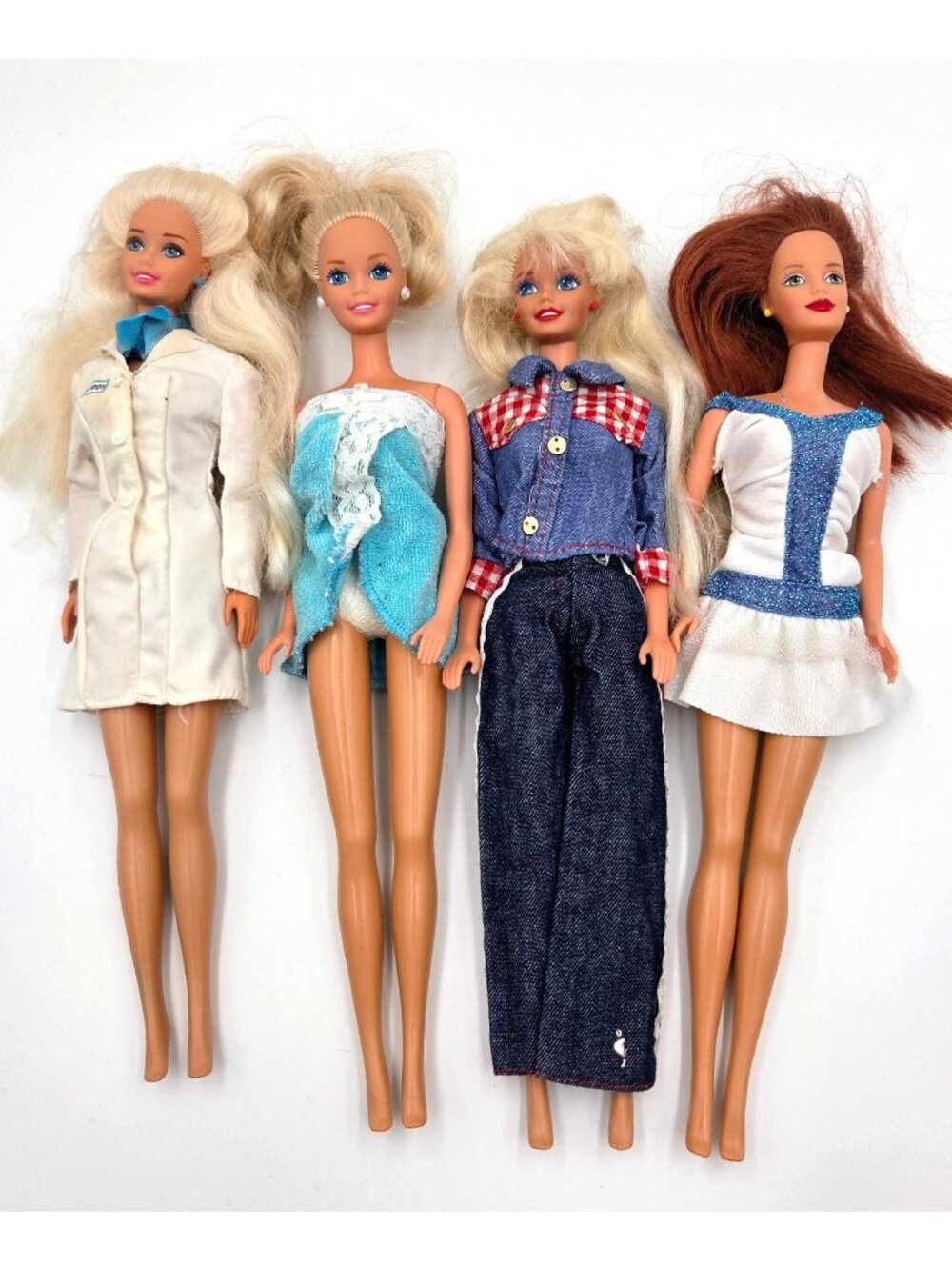Barbie Doll Lot Dentist Fun To Dress Shoppin’ Fun Pretty In Plaid Midge Mattel 4